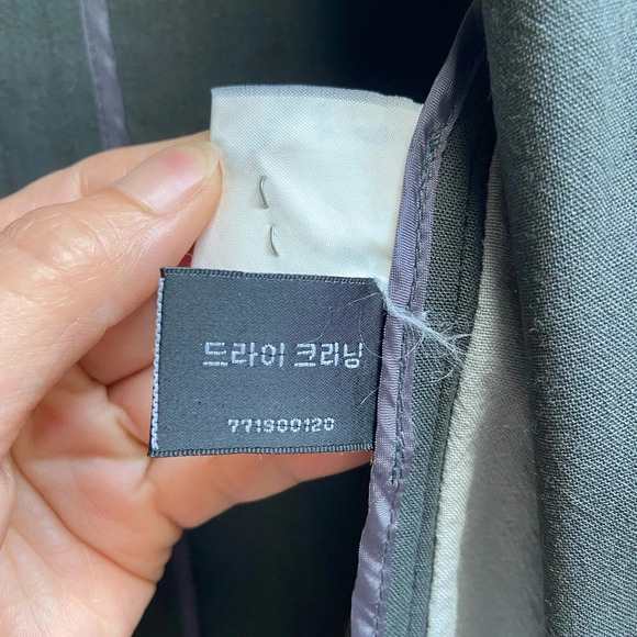 Anne Klein II wool 3/4 sleeve button blouse 18.5” PTP (S/M) - Picture 6 of 9